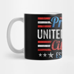 US citizen est. 2021, US citizen 2021, patriotic Mug